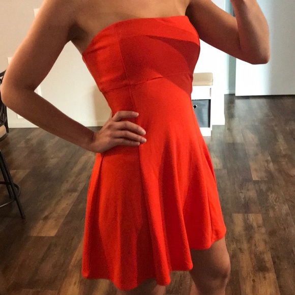 Orange Flirt Dress - Picture 2 of 4